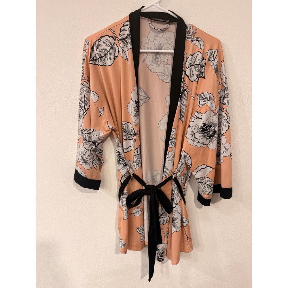 Chic Linea Donatella Orange & Black PJ Set - Size Small - Picture 4 of 9